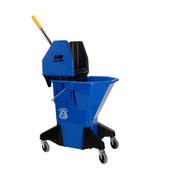Bucket, Mop , Blue, W/Ylw Wringr